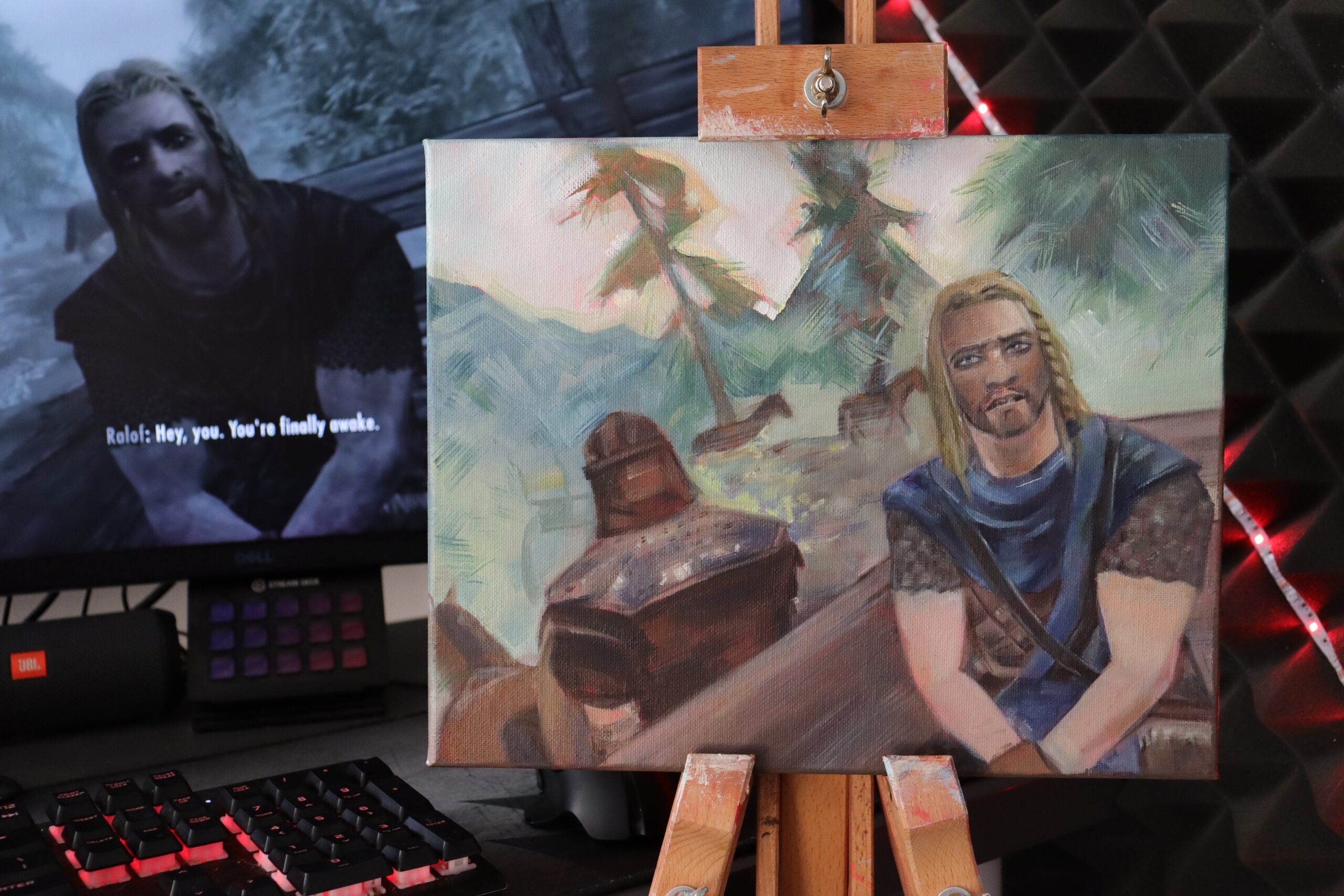 You're finally awake | original oil painting